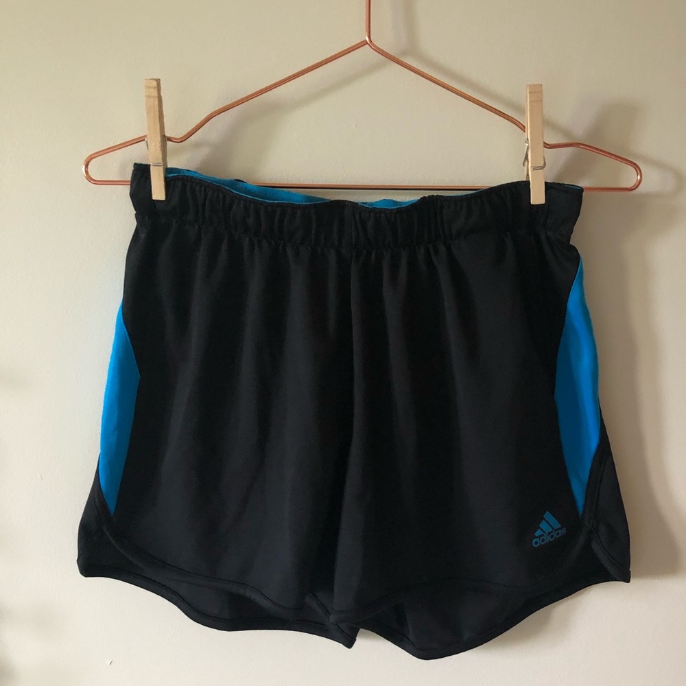 Black and Blue Adidas Shorts